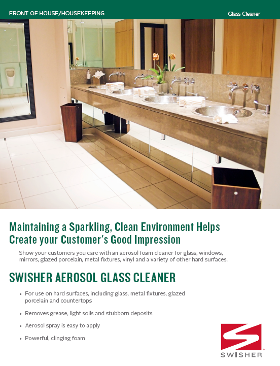 Swisher Aerosol Glass Cleaner