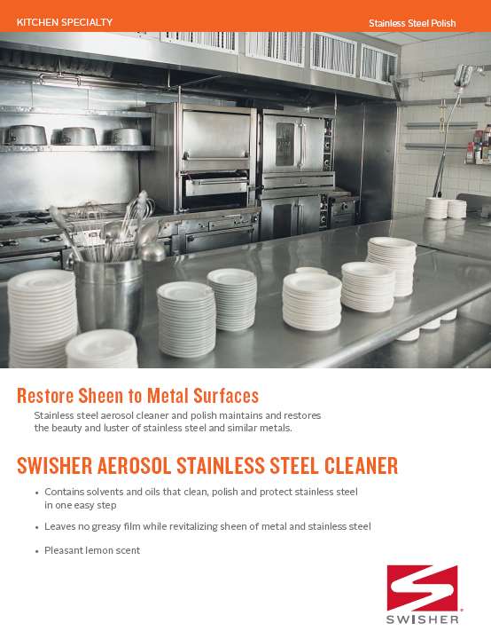 Swisher Aerosol Stainless Steel Cleaner