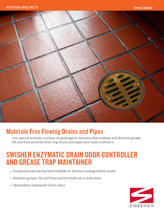 Swisher Enzymatic Drain Odor Controller and Grease Trap Maintainer