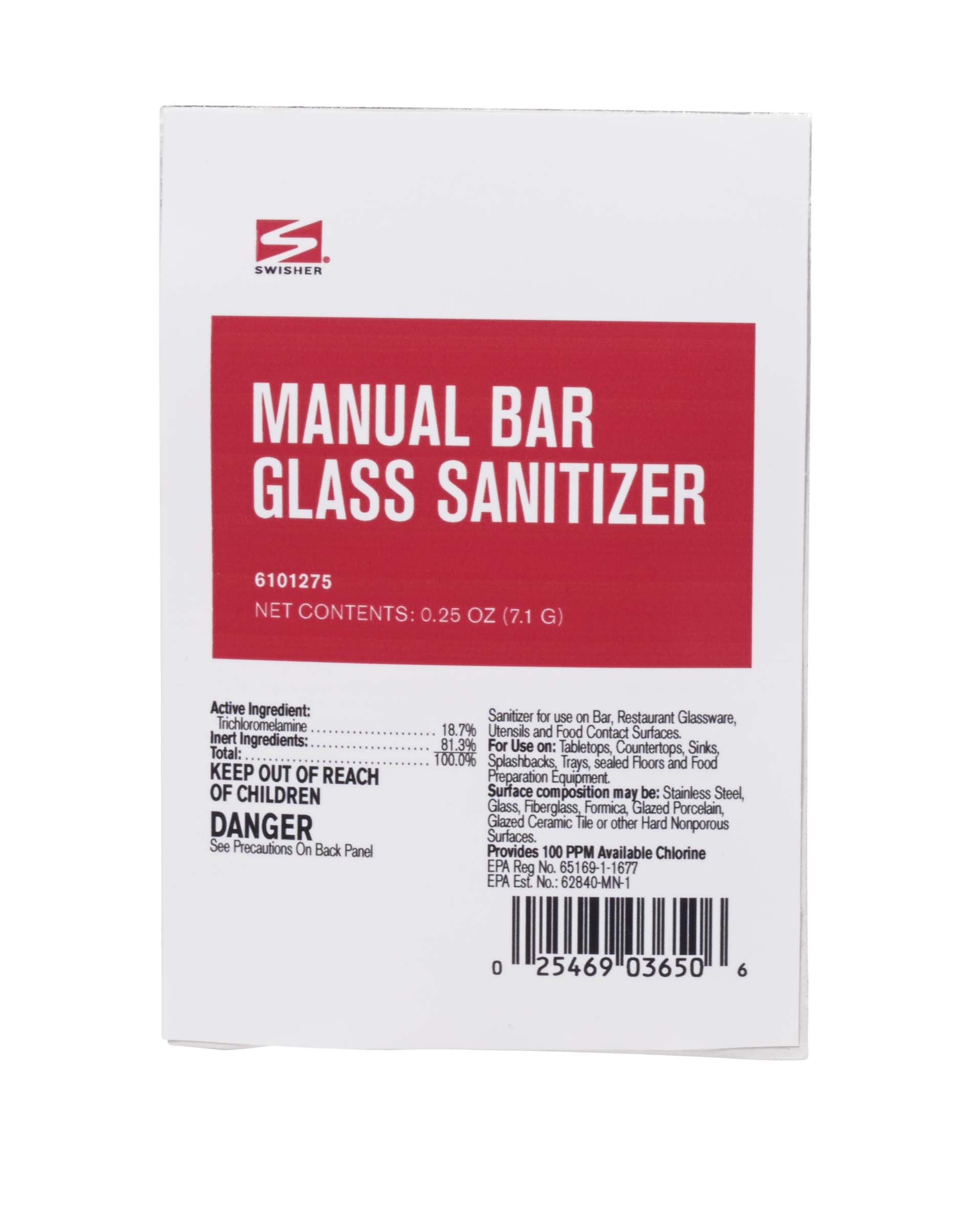 Swisher Manual Bar Glass Sanitizer