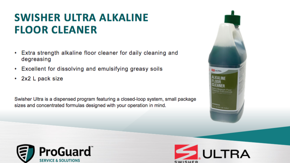 Swisher Ultra Alkaline Floor Cleaner Information Sheet