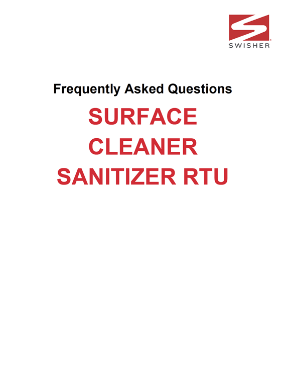 Swisher Surface Cleaner Sanitizer RTU_FAQ