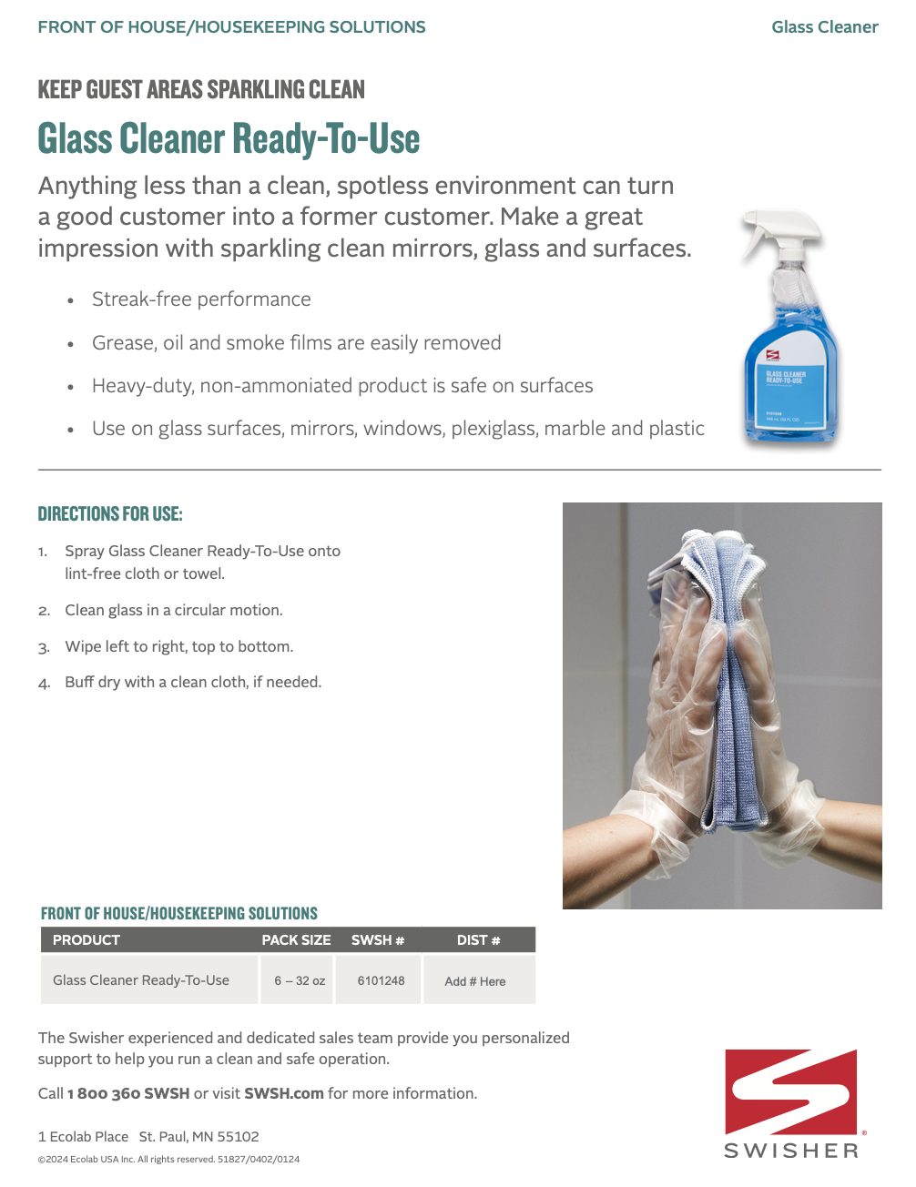 Swisher Glass Cleaner