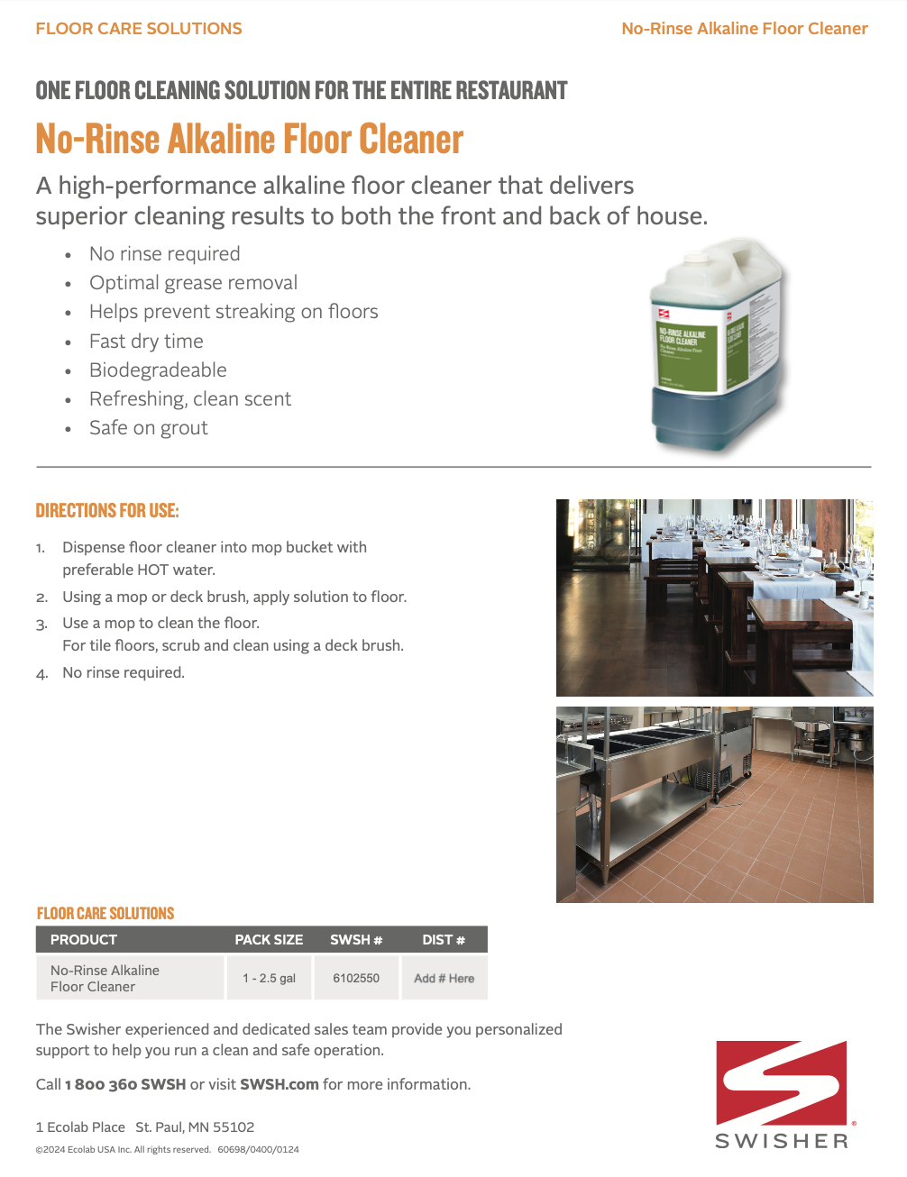 Swisher Clinging Oven Grill Cleaner